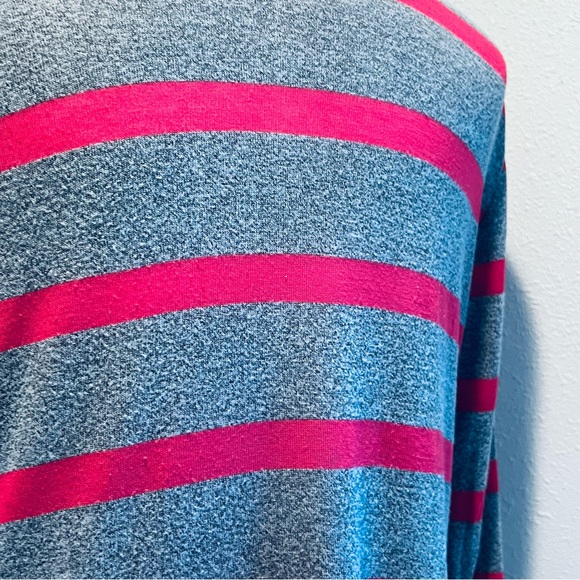 MOD LUSIVE cardigan gray pink open front pockets size medium - Picture 6 of 8